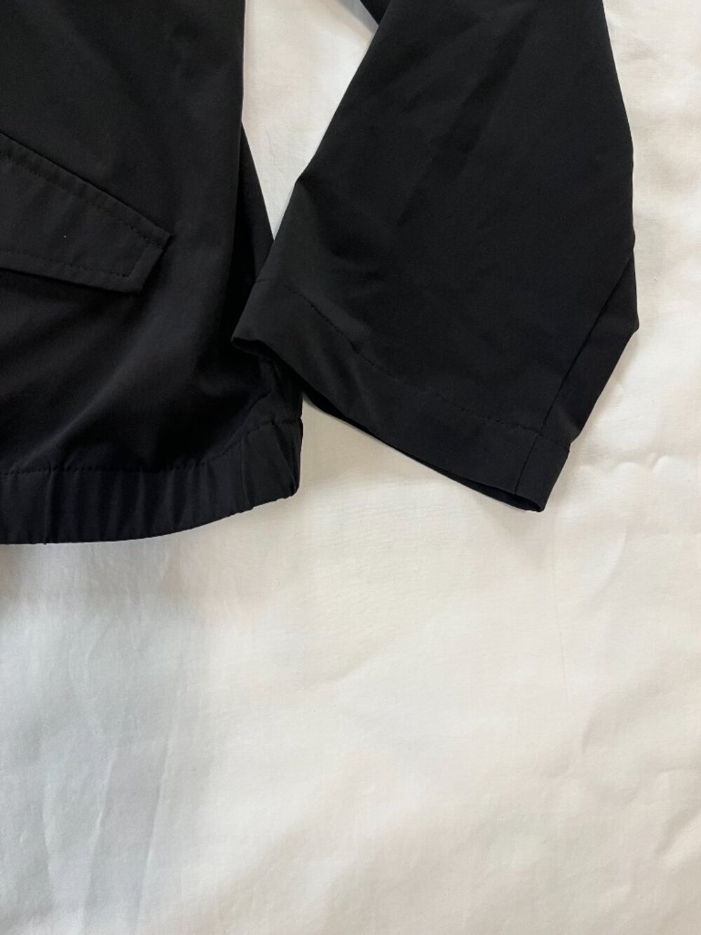 Zenergy By Chico's Black Lightweight Mock Neck Jacket - Picture 2 of 7